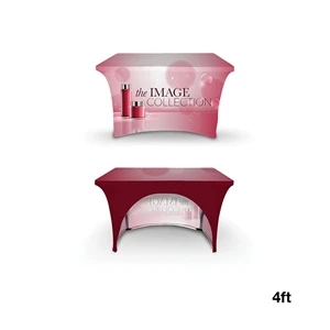 DisplaySplash 4' Stretch Open Back Table Cover | https://www.bestnamebadges.com
