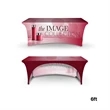 DisplaySplash 6' Stretch, Open Back Table Cover | https://www.bestnamebadges.com