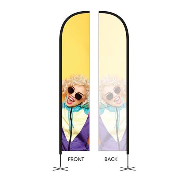 DisplaySplash 15' Single-Sided Custom Feather Flag