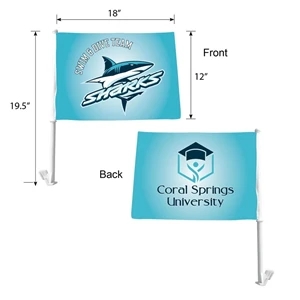 DisplaySplash Car Flag - Double Sided | https://www.bestnamebadges.com