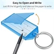 Plastic Key Tags With Split Ring Label Window | https://www.bestnamebadges.com