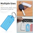 Plastic Key Tags With Split Ring Label Window | https://www.bestnamebadges.com