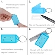 Plastic Key Tags With Split Ring Label Window | https://www.bestnamebadges.com