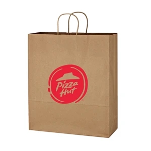 Kraft Paper Brown Shopping Bag - 16