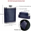 8 Oz Pocket Hip Flask With Funnel | https://www.bestnamebadges.com