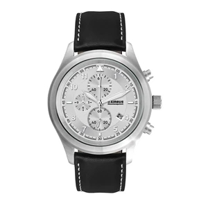 44MM STEEL MATTE SILVER CASE, CHRONOGRAPH MVMT, SILVER DI...