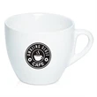 6 oz. Customized White Ceramic Coffee Mug | https://www.bestnamebadges.com