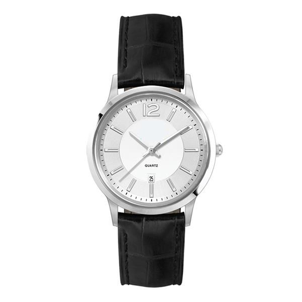 22MM STEEL SILVER CASE, 3 HAND MVMT, SILVER DIAL, DTE DIS...