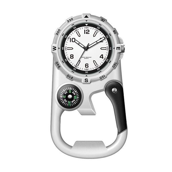 41MM METAL MATTE SILVER POCKET WATCH, 3 HAND MVMT, WHITE ...