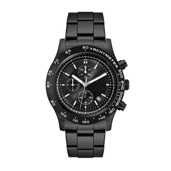 Watch Creations 43.5mm Black Plated Stainless Steel Case,...