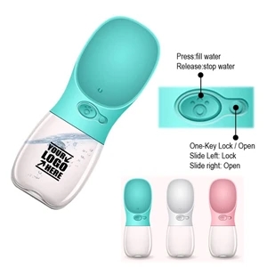 Leak Proof Portable Dog Water Bottle With Drinking Feeder