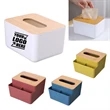 Tissue Box With Wooden Lid | https://www.bestnamebadges.com