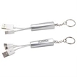 Trey 3-in-1 Light-Up Charging Cable with Keychain | https://www.bestnamebadges.com