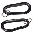 Aluminum Carabiner with Key Ring | https://www.bestnamebadges.com