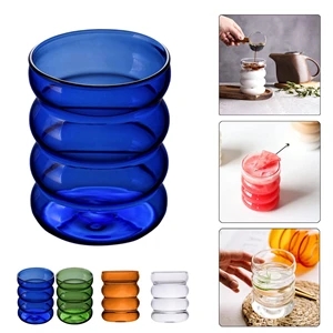 Ripple Wave Glass Coffee Mug