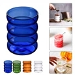 Ripple Wave Glass Coffee Mug | https://www.bestnamebadges.com