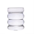 Ripple Wave Glass Coffee Mug | https://www.bestnamebadges.com