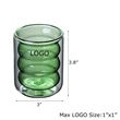 Wave Doulbe Walled Glass Mug | https://www.bestnamebadges.com