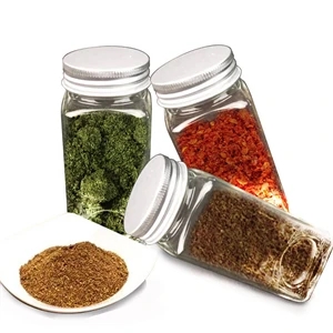 Spice Jars- Set Of 12 Glass Bottles