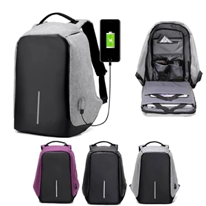 Waterproof Laptop Backpack With Usb Charging Port