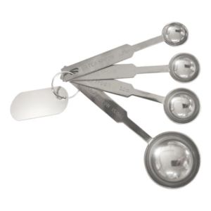 4-Pc. Stainless Steel Measuring Spoons | https://www.bestnamebadges.com