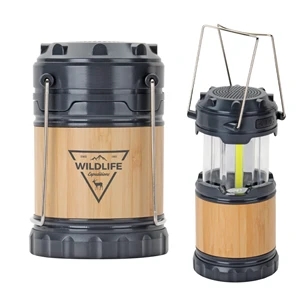 Bamboo Pop-Up Lantern With Speaker | https://www.bestnamebadges.com
