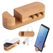 Bamboo Desktop Cable Organizer | https://www.bestnamebadges.com