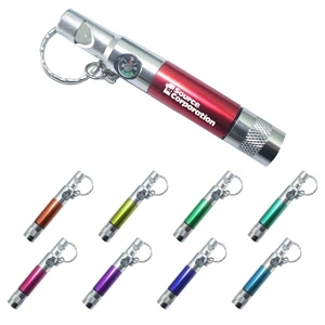 Multifunction Whistle Keychain With Flashlight