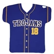 Half Sleeve Jersey Rally Towel w/ Full Bleed Custom Sublimat | https://www.bestnamebadges.com
