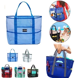 Foldable Mesh Beach Tote Bag