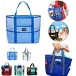 Foldable Mesh Beach Tote Bag | https://www.bestnamebadges.com