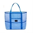 Foldable Mesh Beach Tote Bag | https://www.bestnamebadges.com