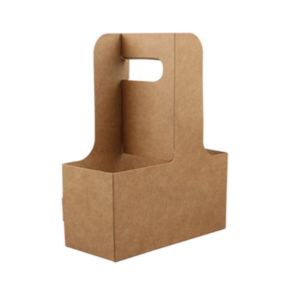 Assembled Kraft Paper Cup Holder