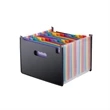 24 Pockets  Expanding File Folder Accordian Filing Box | https://www.bestnamebadges.com
