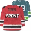 Long Sleeve Jersey Rally Towels w/ Full Bleed Sublimation | https://www.bestnamebadges.com