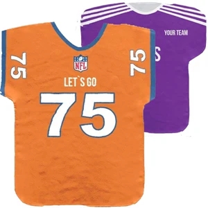 Half Sleeve Jersey Rally Towels w/ Full Bleed Sublimation | https://www.bestnamebadges.com