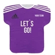 Half Sleeve Jersey Rally Towel w/ Full Bleed Custom Sublimat | https://www.bestnamebadges.com