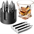 Whiskey Bullet Stones Stainless Steel Rocks, | https://www.bestnamebadges.com