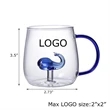 Creative Animal Glass Cup With Handle | https://www.bestnamebadges.com