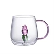 Creative Animal Glass Cup With Handle | https://www.bestnamebadges.com