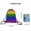 Rainbow Drawstring Backpack | https://www.bestnamebadges.com
