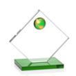 Ferrand VividPrint™ Award - Green/Gold | https://www.bestnamebadges.com