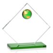Ferrand VividPrint™ Award - Green/Gold | https://www.bestnamebadges.com