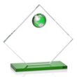 Ferrand VividPrint™ Award - Green/Silver | https://www.bestnamebadges.com