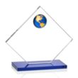 Ferrand VividPrint™ Award - Blue/Gold | https://www.bestnamebadges.com