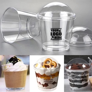 7Oz Plastic Dessert Cups With Lid | https://www.bestnamebadges.com