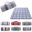 Roll Up Picnic Blanket With Leather Strap | https://www.bestnamebadges.com
