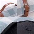 Roll Up Picnic Blanket With Leather Strap | https://www.bestnamebadges.com