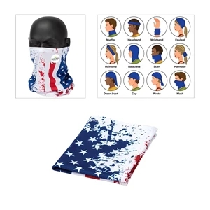 Cub Multi-Function USA Flag Gaiter/Wrap | https://www.bestnamebadges.com