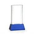 Merit VividPrint™ Award on Base - Blue | https://www.bestnamebadges.com